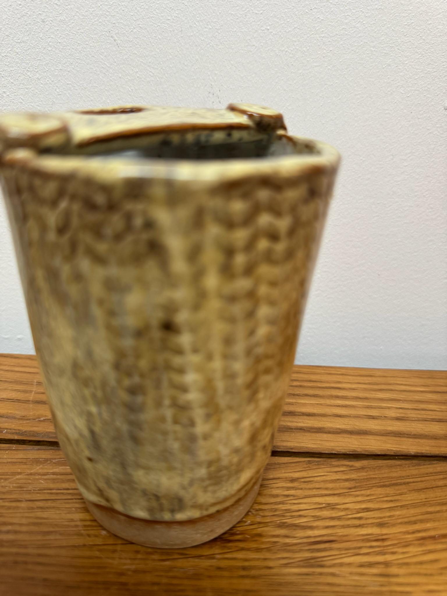 Handmade Stoneware Travel Mug, Reusable Pottery Coffee Cup, Beige Glaze - Image 15