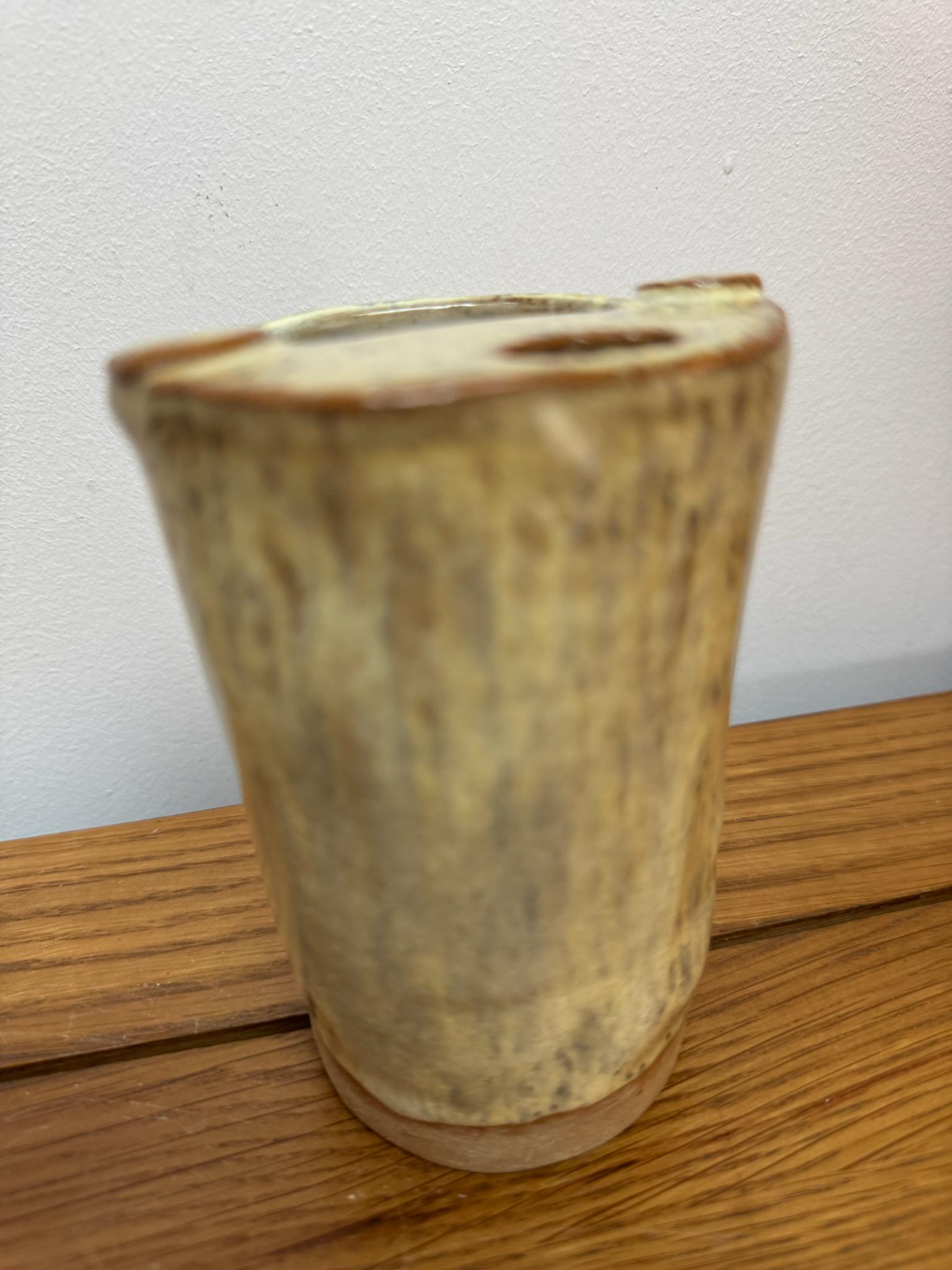 Handmade Stoneware Travel Mug, Reusable Pottery Coffee Cup, Beige Glaze - Image 17