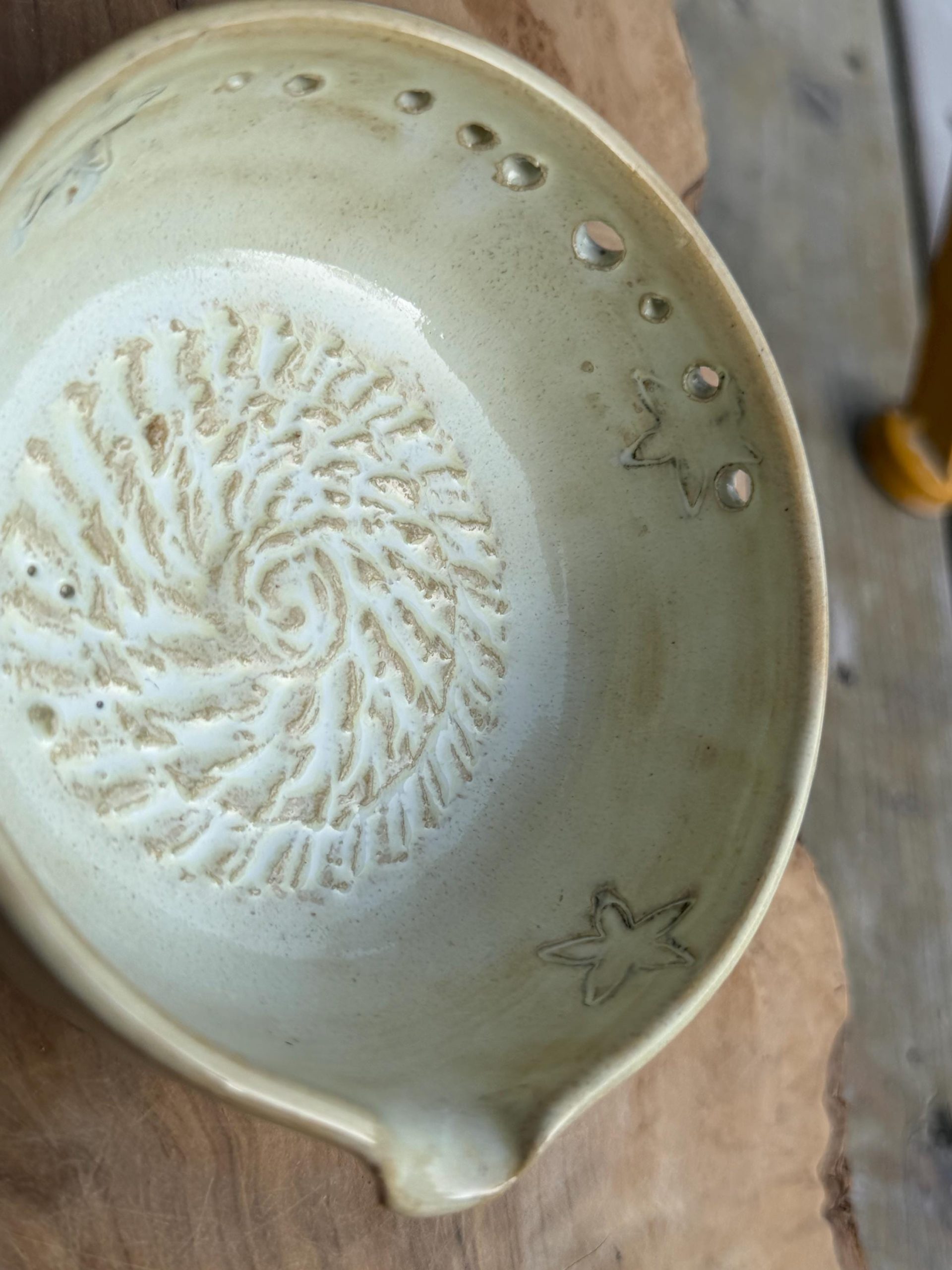Handmade Ceramic Herb Stripper, Garlic Ginger Grater Bowl, Dressing Dish - Image 12