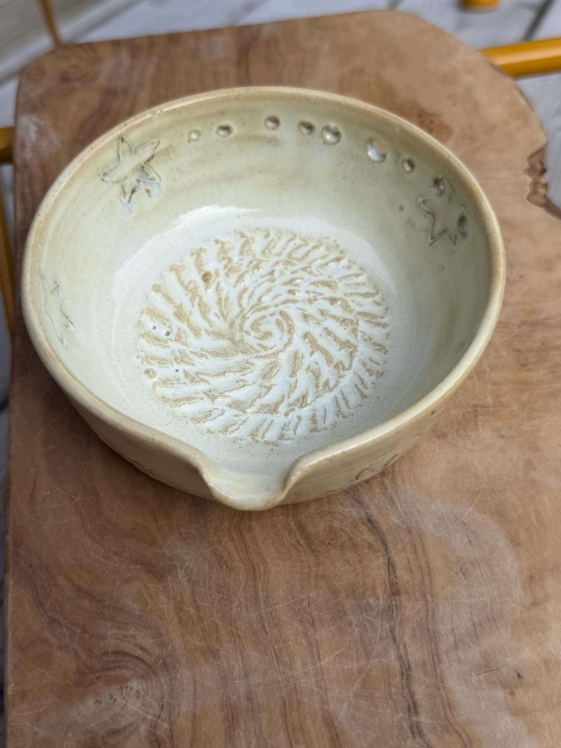 Handmade Ceramic Herb Stripper, Garlic Ginger Grater Bowl, Dressing Dish - Image 7