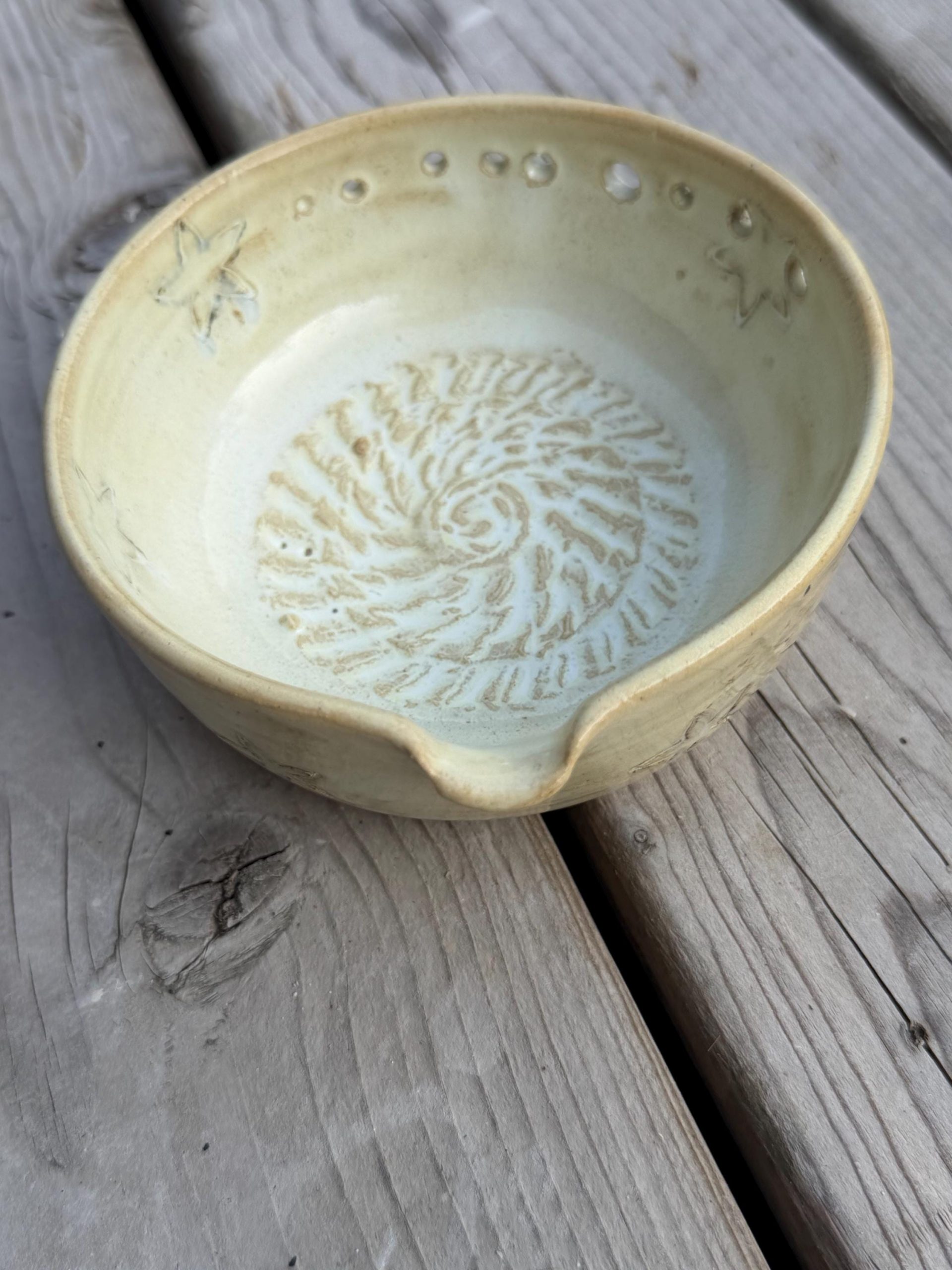 Handmade Ceramic Herb Stripper, Garlic Ginger Grater Bowl, Dressing Dish - Image 15