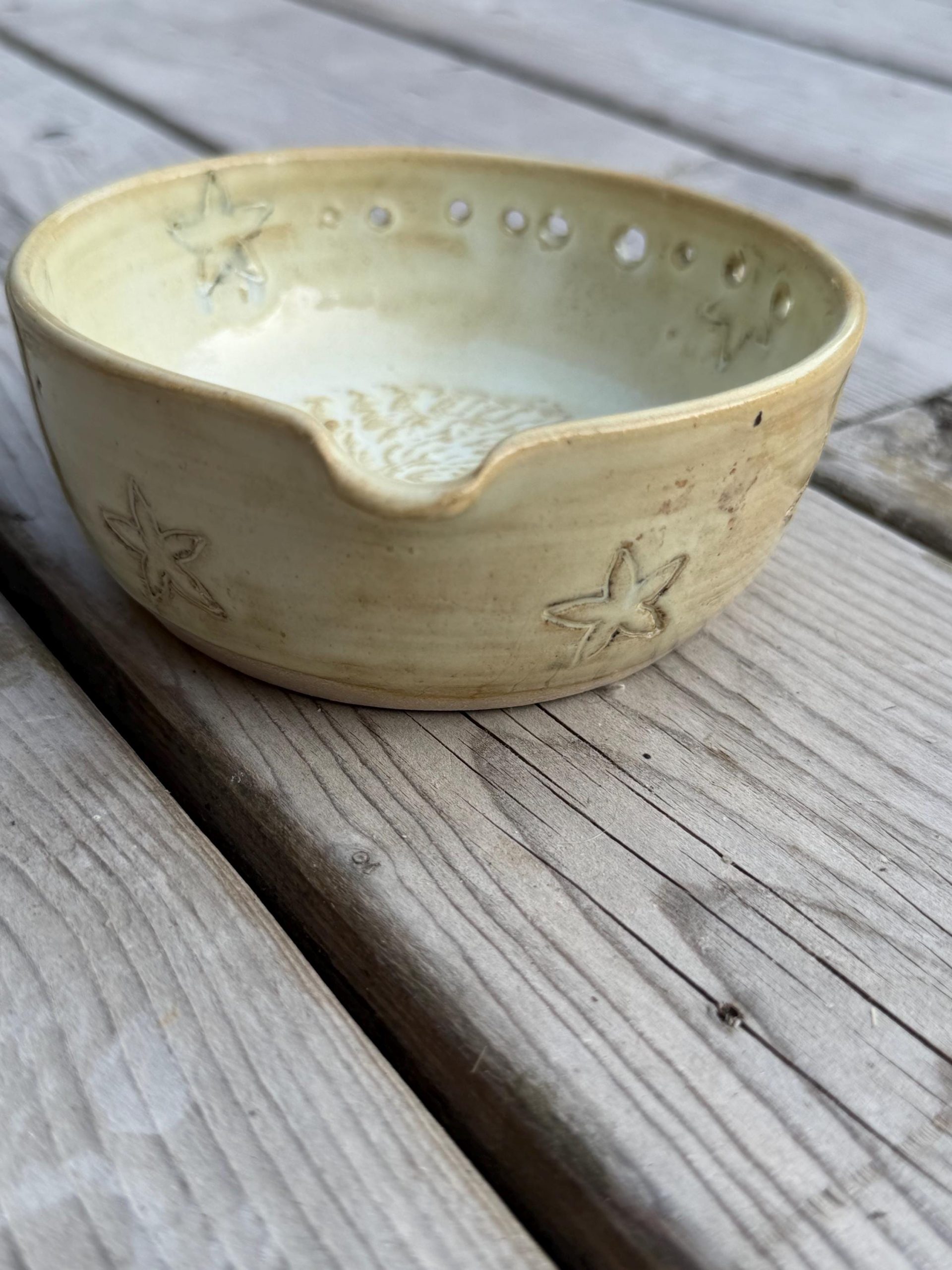 Handmade Ceramic Herb Stripper, Garlic Ginger Grater Bowl, Dressing Dish - Image 6