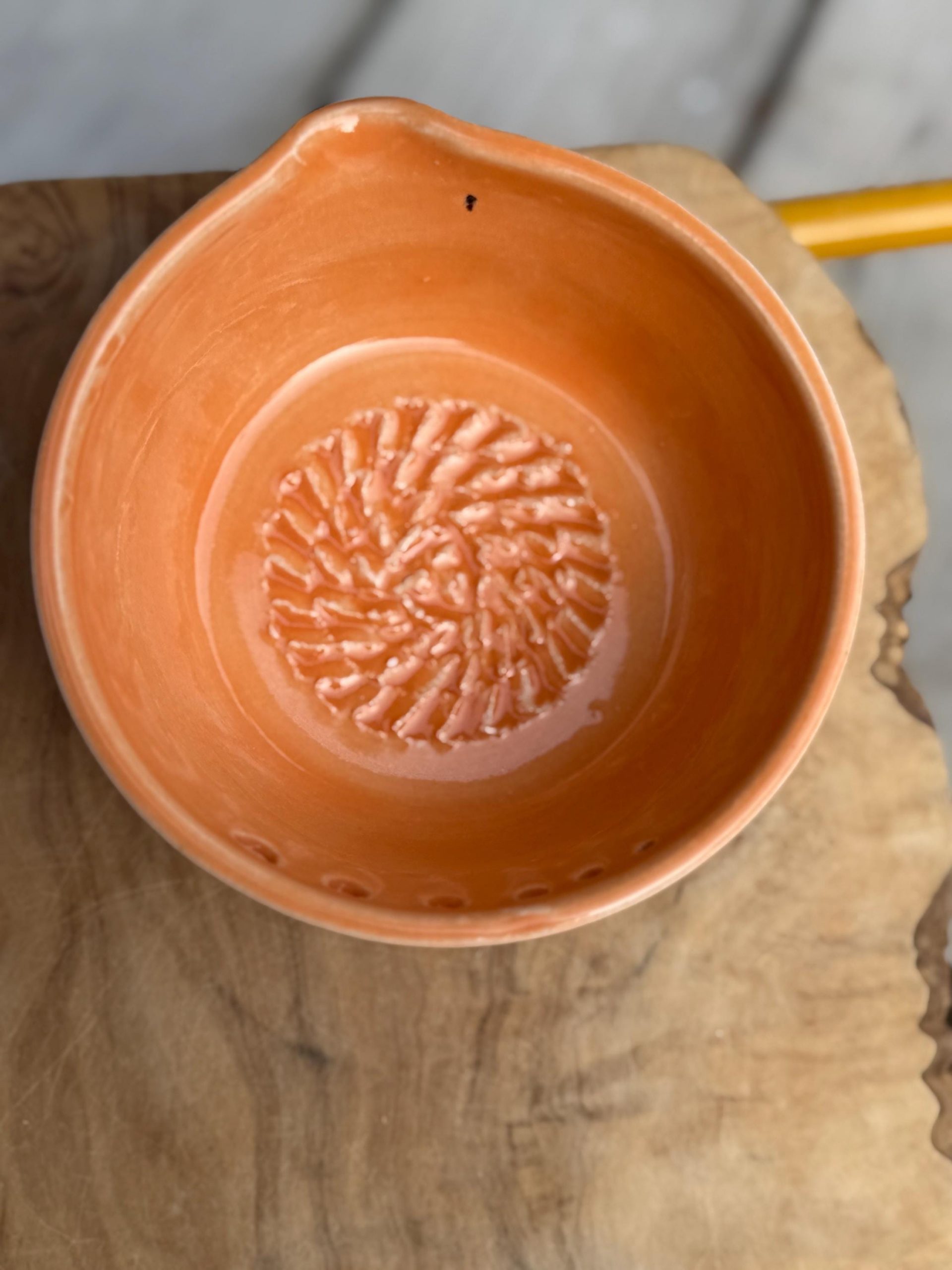 Handmade Ceramic Herb Stripper, Garlic Ginger Grater Bowl, Dressing Dish - Image 10