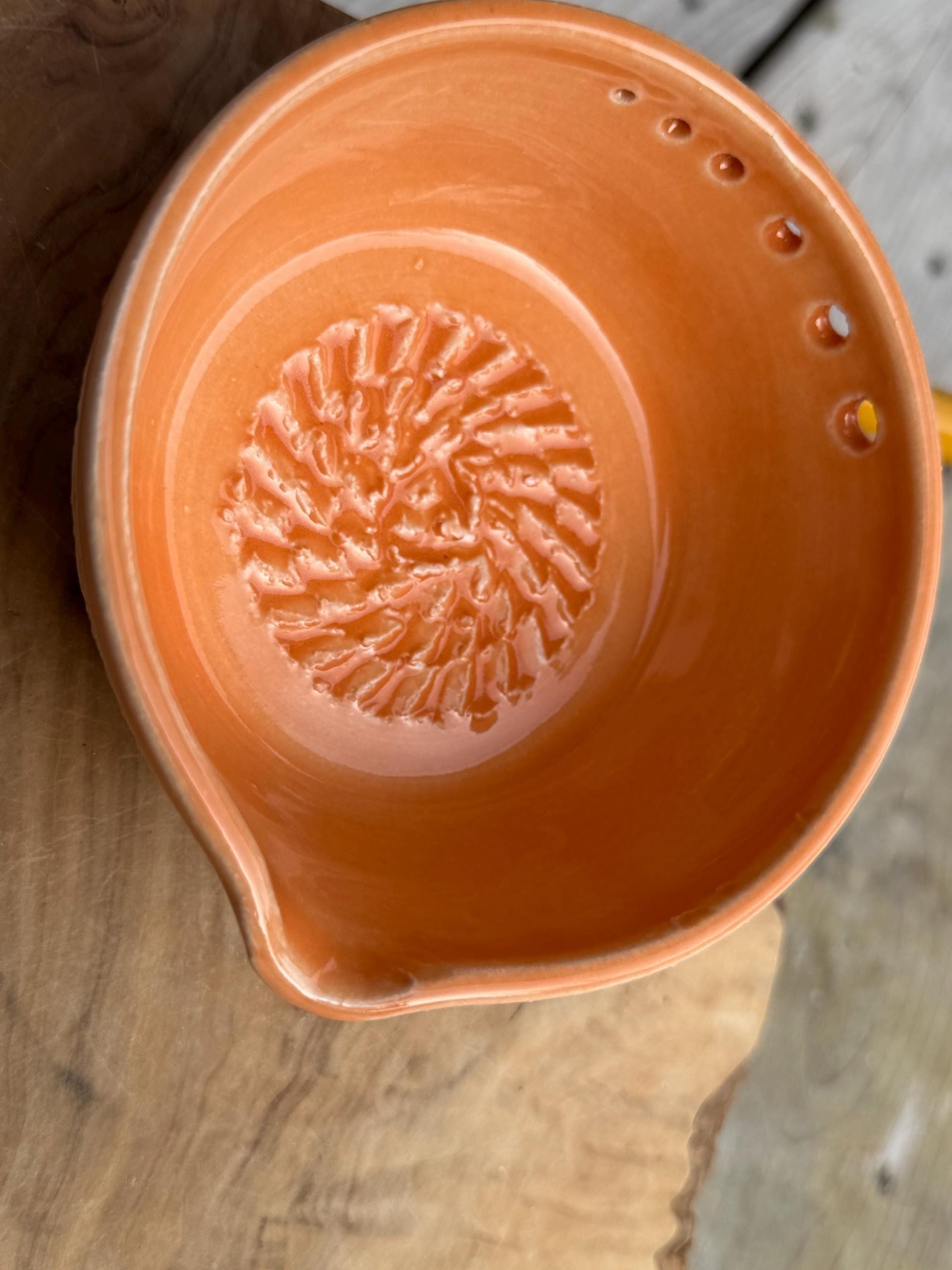Handmade Ceramic Herb Stripper, Garlic Ginger Grater Bowl, Dressing Dish - Image 13