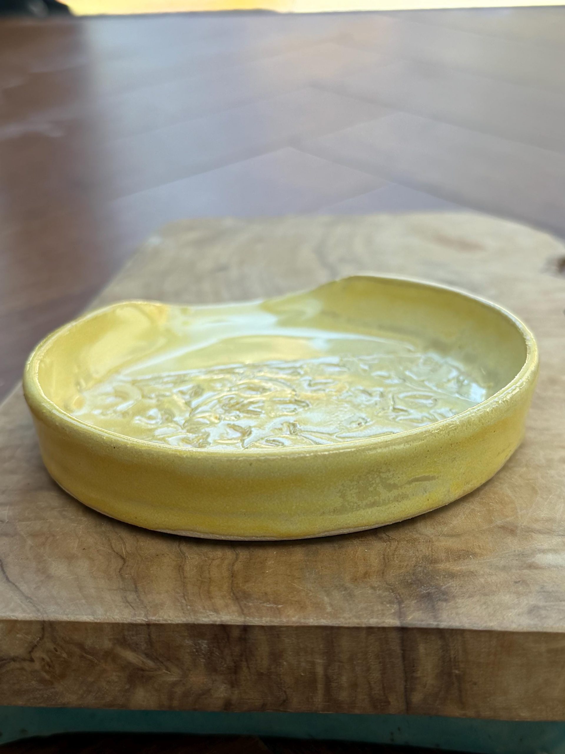 Spoon Rest Yellow, floral pattern |Kitchen Utensil Holder - Image 7