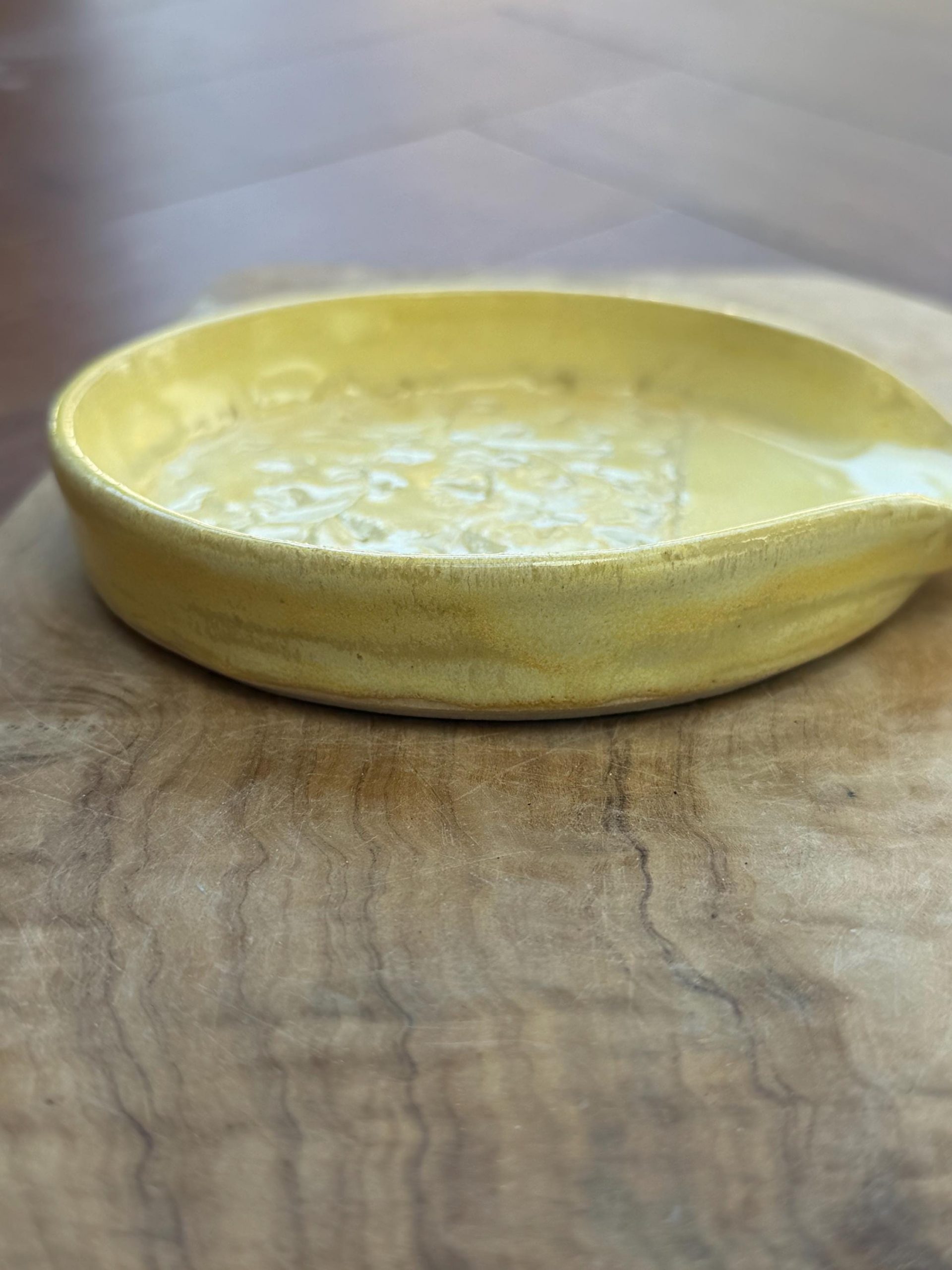 Spoon Rest Yellow, floral pattern |Kitchen Utensil Holder - Image 2