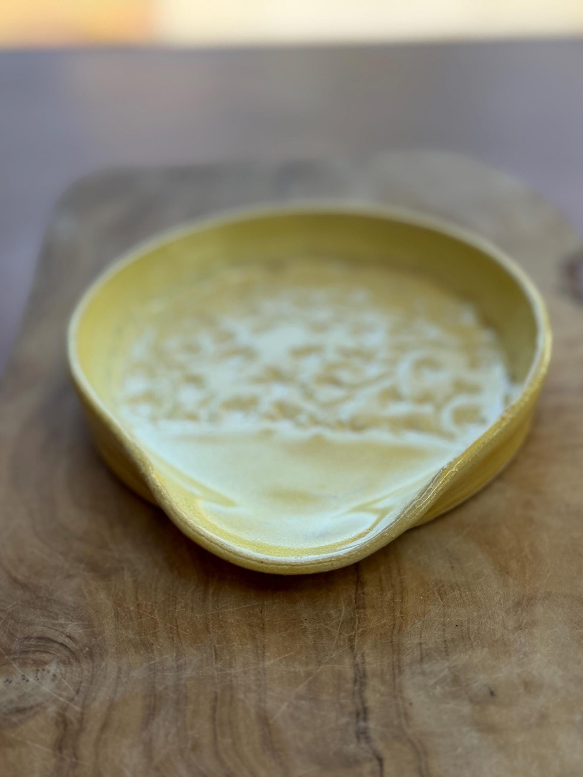 Spoon Rest Yellow, floral pattern |Kitchen Utensil Holder - Image 3