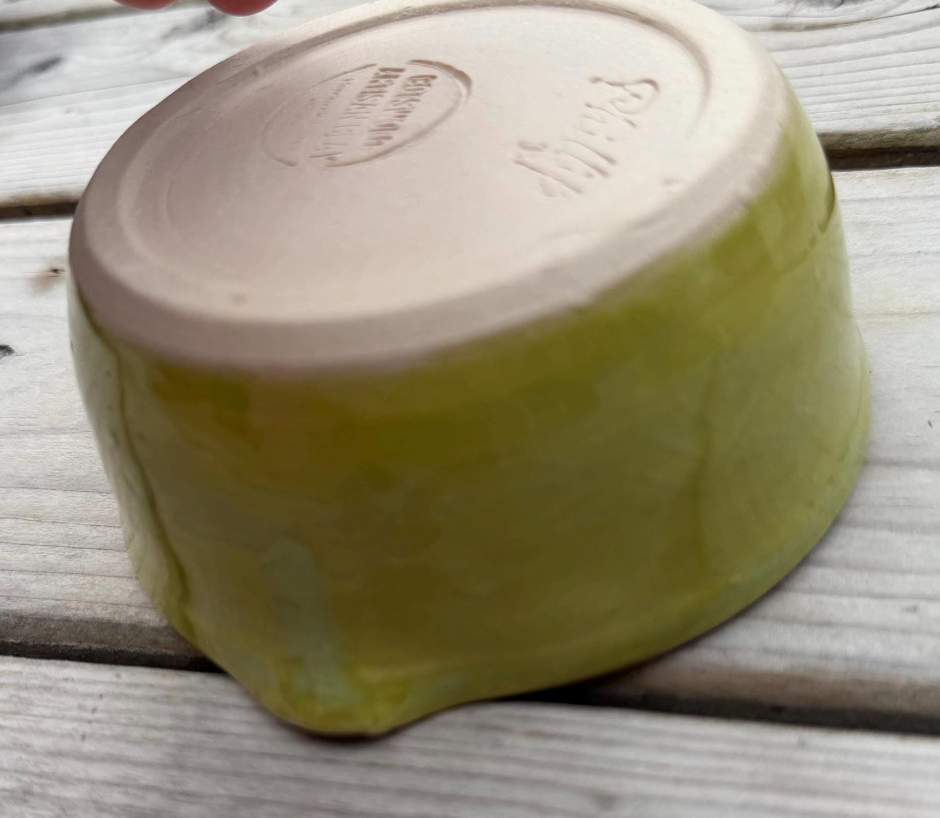3 in 1 Ceramic Herb Stripper, Garlic & Ginger Grater Bowl | Dressing Bowl olive green - Image 13