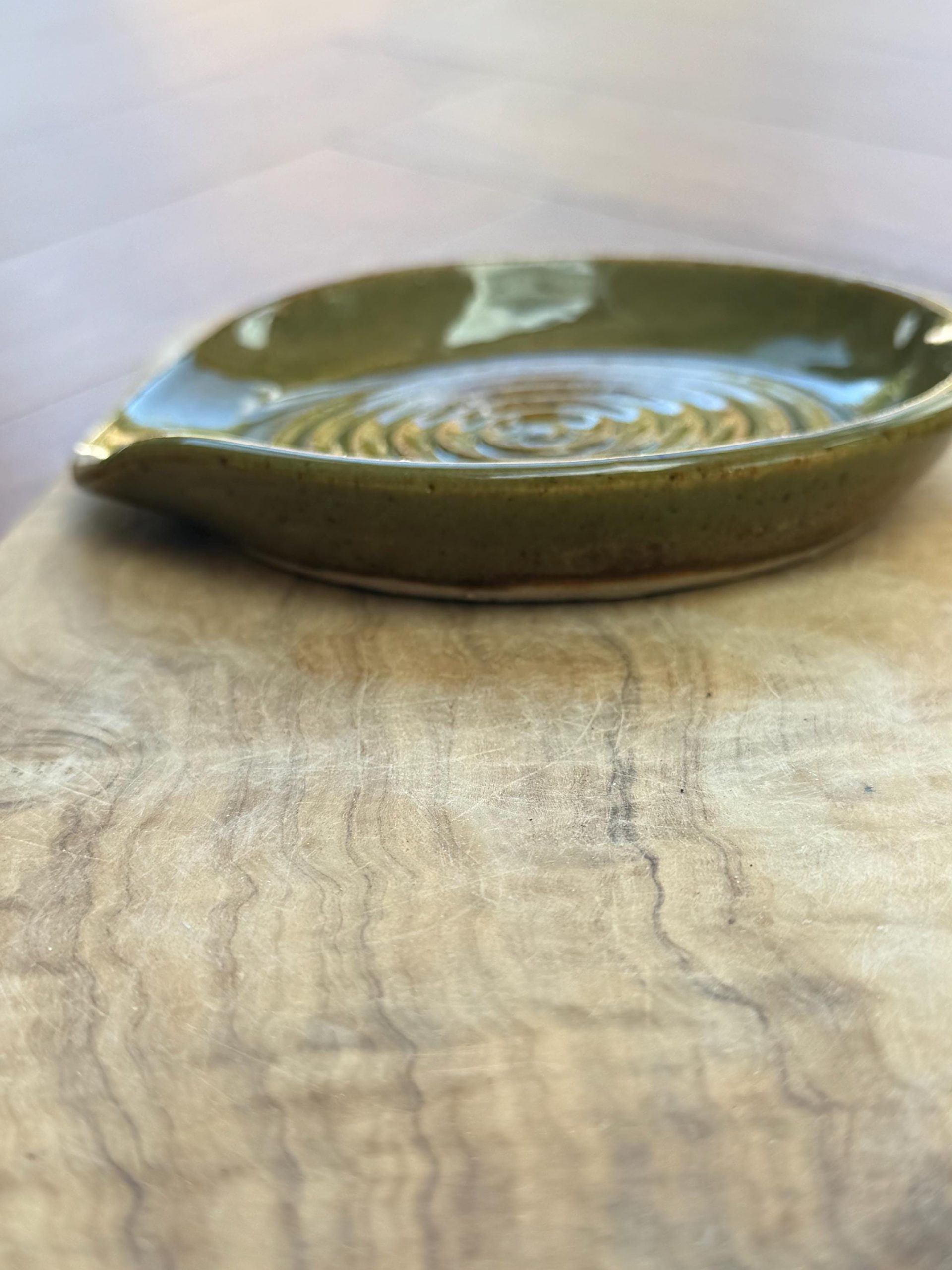 Handmade Ceramic Spoon Rest | Wheel Thrown Stoneware Kitchen Utensil Holder - Image 8