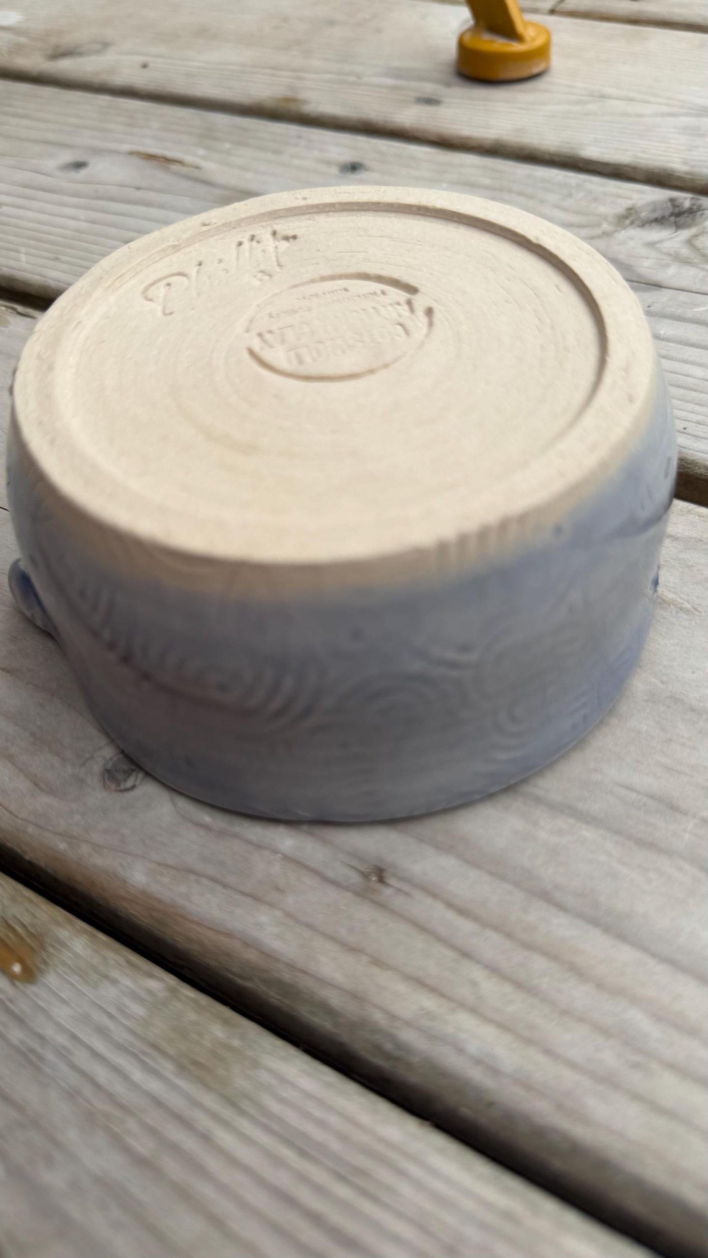 Handmade Ceramic Herb Stripper, Garlic Ginger Grater Bowl, Dressing Dish lavender - Image 4