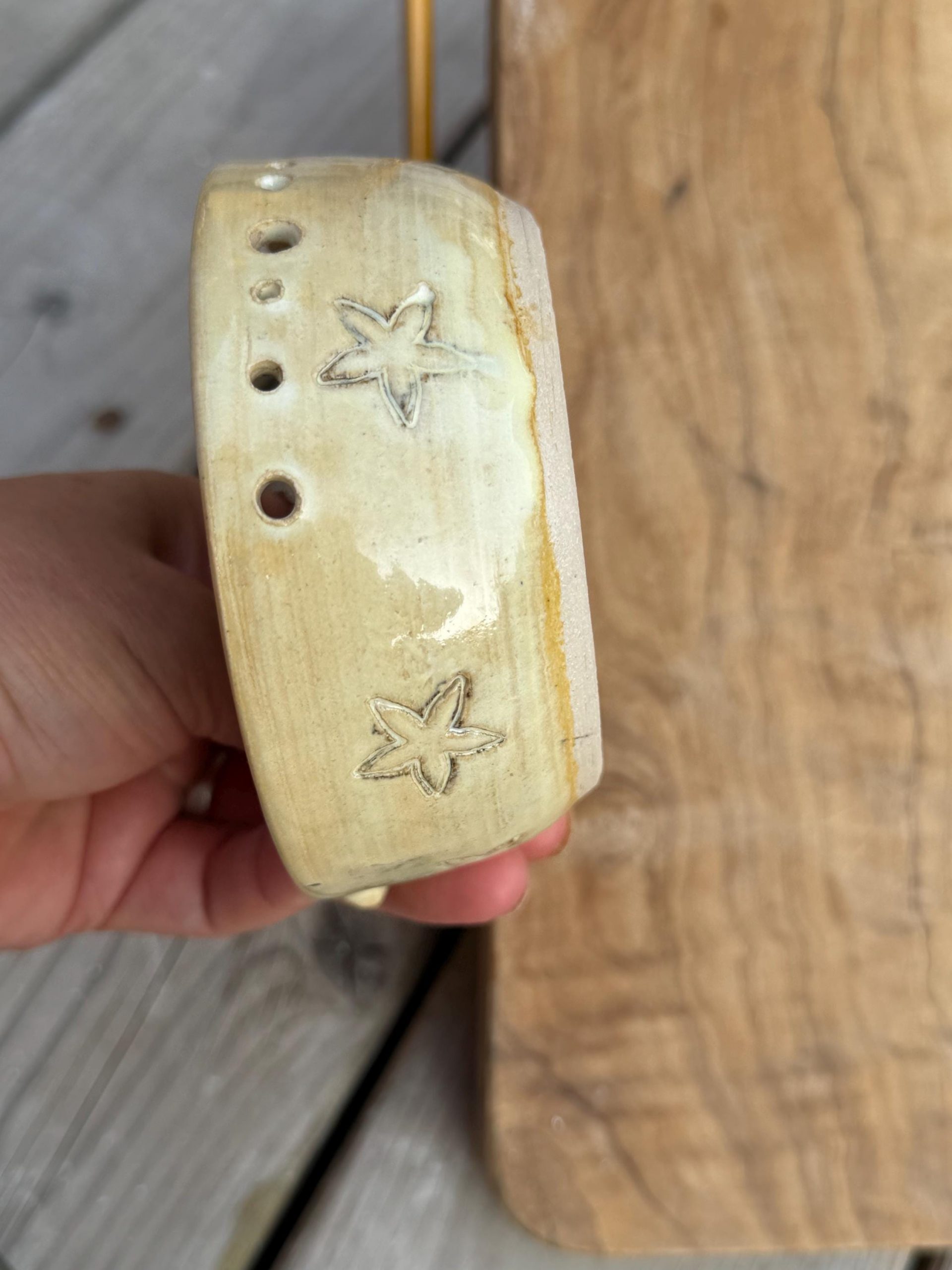 Handmade Ceramic Herb Stripper, Garlic Ginger Grater Bowl, Dressing Dish - Image 10