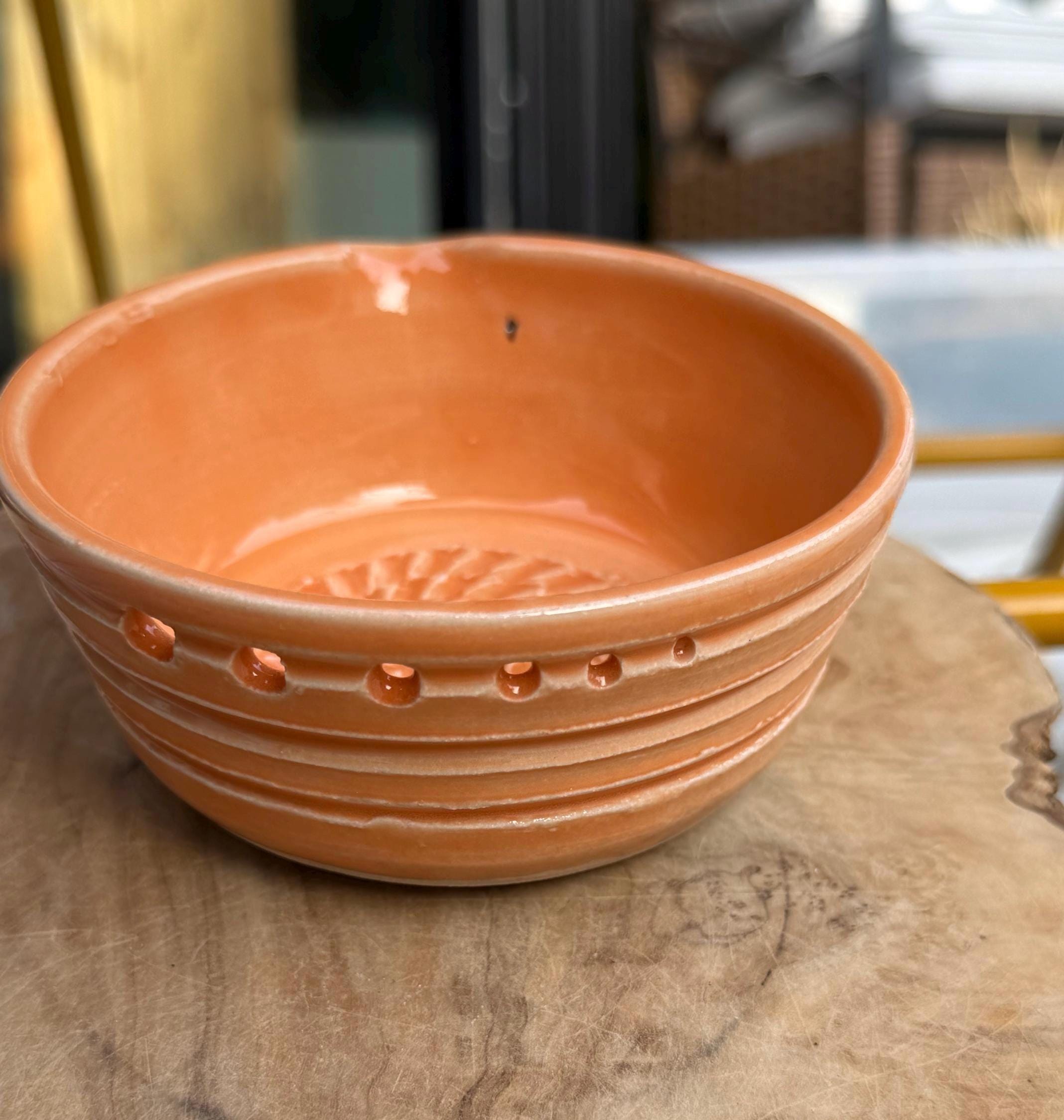 Handmade Ceramic Herb Stripper, Garlic Ginger Grater Bowl, Dressing Dish - Image 4