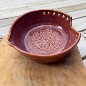 Handmade Spoon rest  and Herb Stripper and Garlic Grater , dressing Bowl | Ginger/tomato gratter.