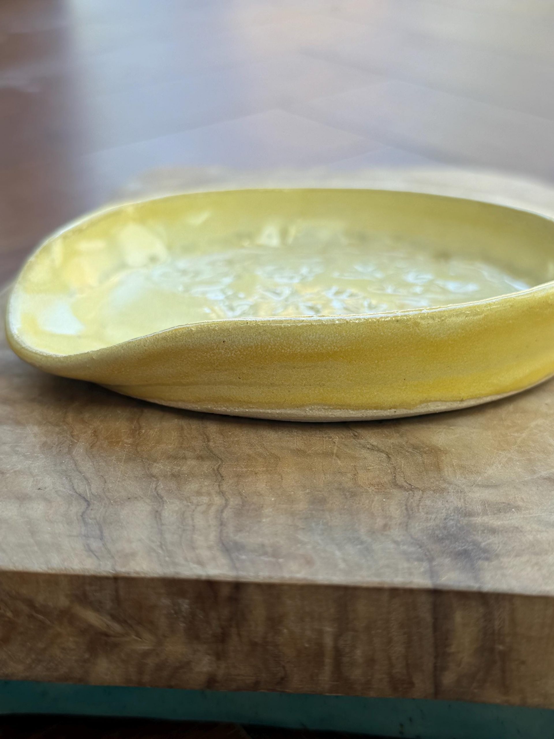 Spoon Rest Yellow, floral pattern |Kitchen Utensil Holder - Image 4